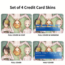 Load image into Gallery viewer, The Promised Neverland Ray, Norman, Emma  Credit Card Skins (4-in-1 Pack)
