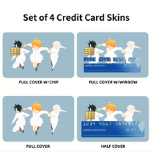 Load image into Gallery viewer, The Promised Neverland Ray, Norman, Emma  Credit Card Skins (4-in-1 Pack)
