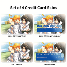 Load image into Gallery viewer, The Promised Neverland Ray, Norman, Emma  Credit Card Skins (4-in-1 Pack)
