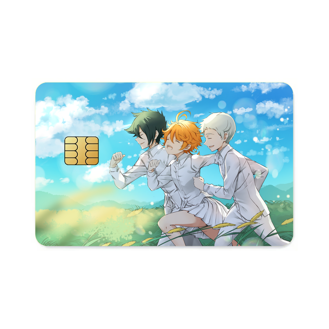 The Promised Neverland Ray, Norman, Emma  Credit Card Skins (4-in-1 Pack)