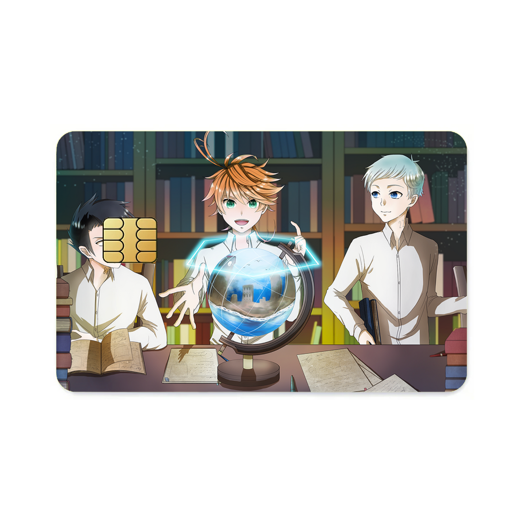 The Promised Neverland Ray, Norman, Emma  Credit Card Skins (4-in-1 Pack)