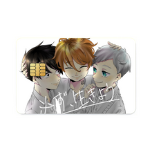 Load image into Gallery viewer, The Promised Neverland Ray, Norman, Emma  Credit Card Skins (4-in-1 Pack)
