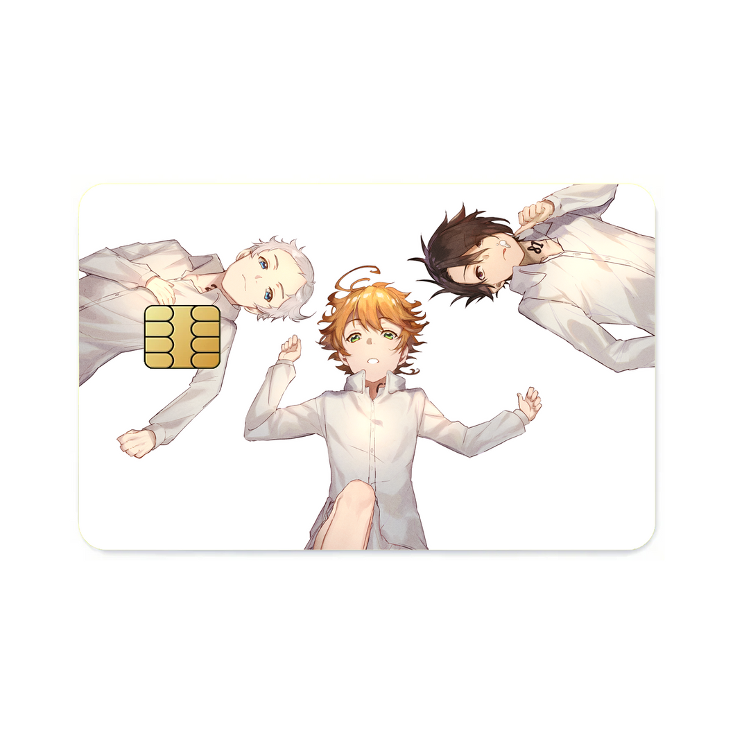 The Promised Neverland Ray, Norman, Emma  Credit Card Skins (4-in-1 Pack)