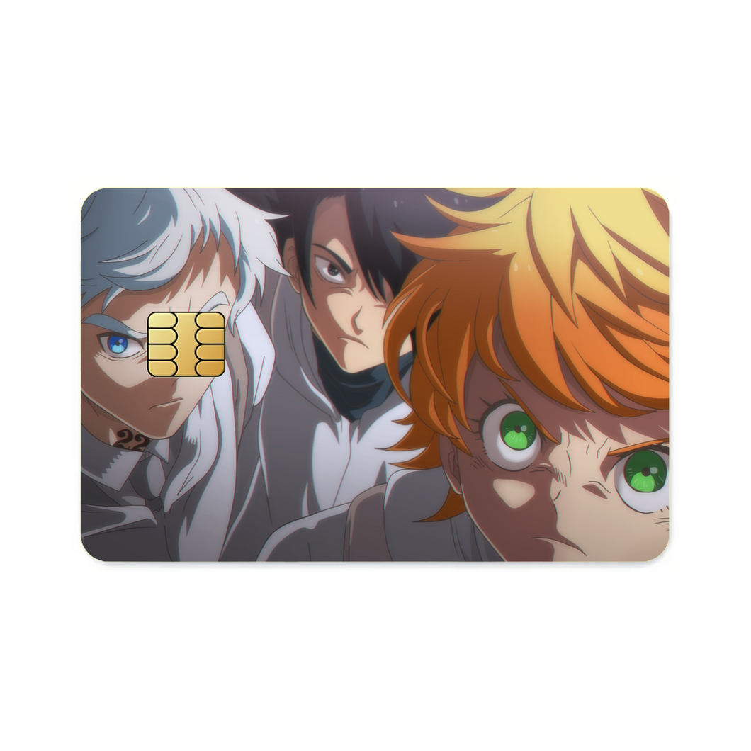The Promised Neverland Ray, Norman, Emma  Credit Card Skins (4-in-1 Pack)