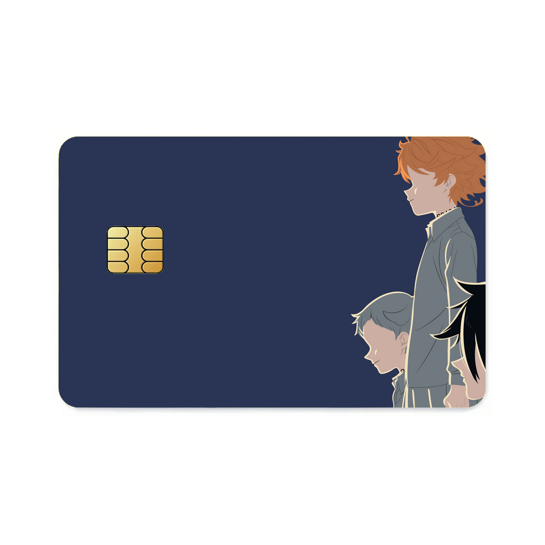 The Promised Neverland Ray, Norman, Emma  Credit Card Skins (4-in-1 Pack)