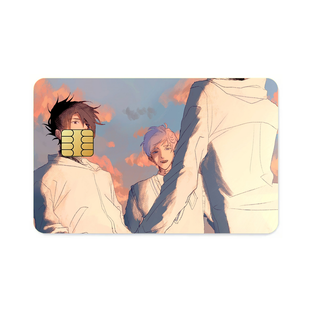 The Promised Neverland Ray, Norman, Emma  Credit Card Skins (4-in-1 Pack)