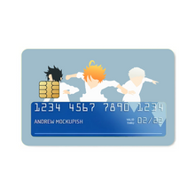 Load image into Gallery viewer, The Promised Neverland Ray, Norman, Emma  Credit Card Skins (4-in-1 Pack)
