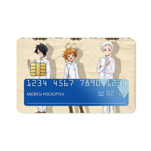 Load image into Gallery viewer, The Promised Neverland Ray, Norman, Emma  Credit Card Skins (4-in-1 Pack)
