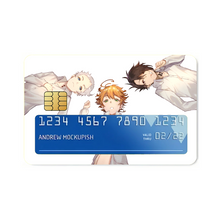 Load image into Gallery viewer, The Promised Neverland Ray, Norman, Emma  Credit Card Skins (4-in-1 Pack)
