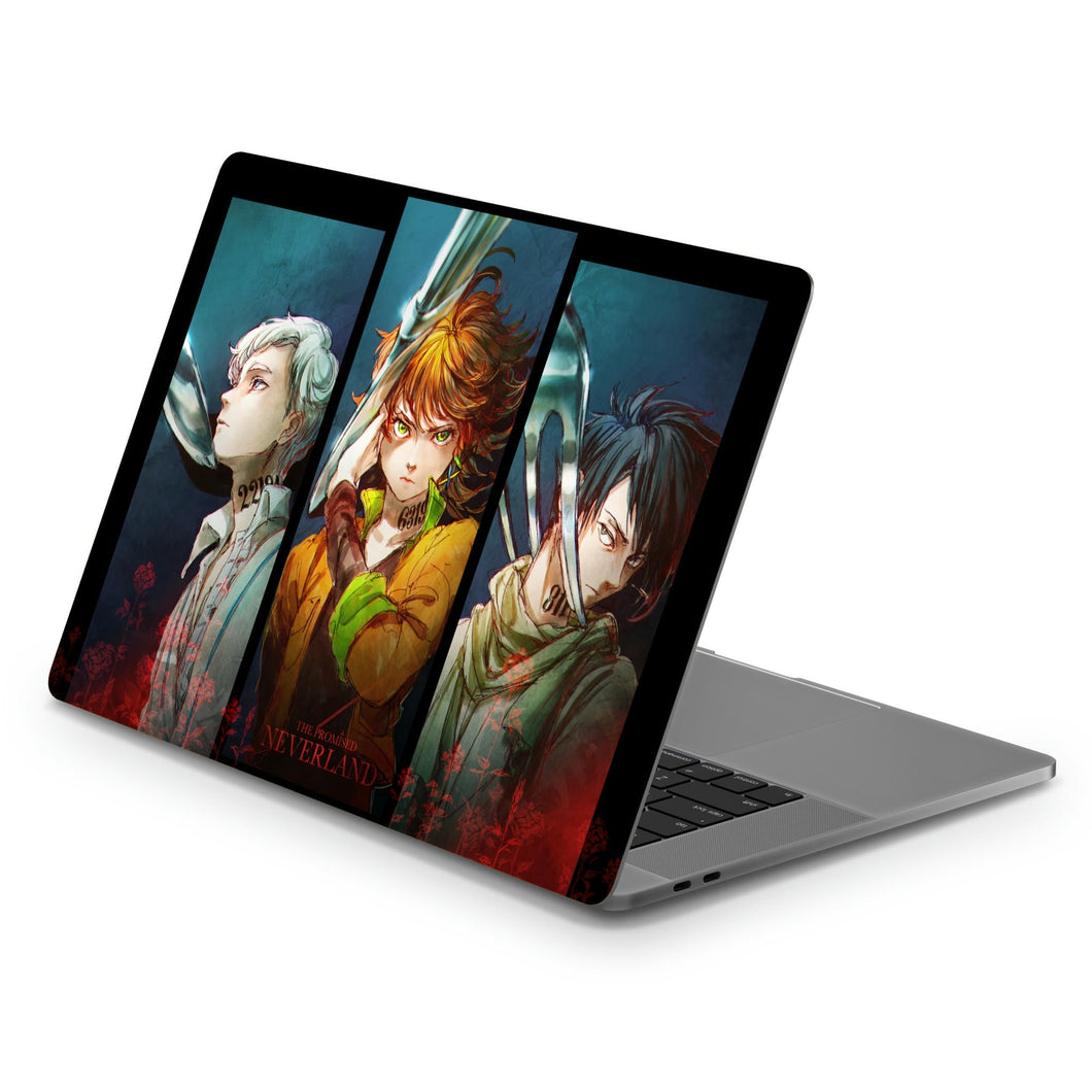 The Promised Neverland Ray, Norman, Emma  Macbook Skin