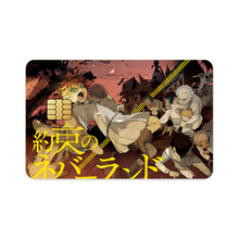 Load image into Gallery viewer, The Promised Neverland Ray, Norman, Emma, Gilda  Credit Card Skins (4-in-1 Pack)
