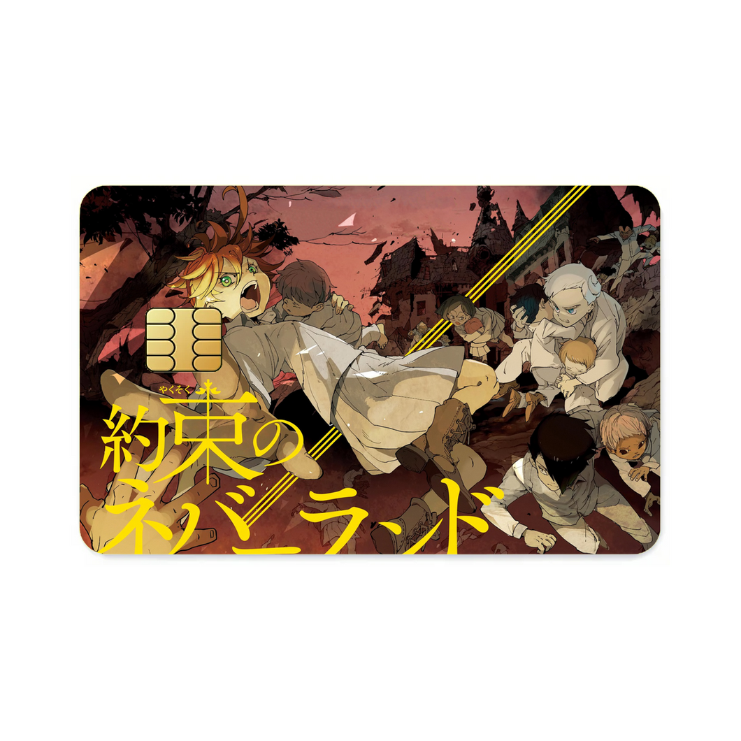 The Promised Neverland Ray, Norman, Emma, Gilda  Credit Card Skins (4-in-1 Pack)