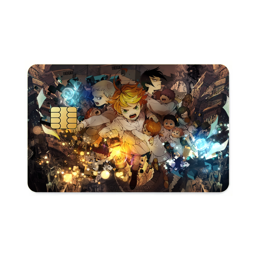 The Promised Neverland Ray, Norman, Emma, Phil, Gilda  Credit Card Skins (4-in-1 Pack)