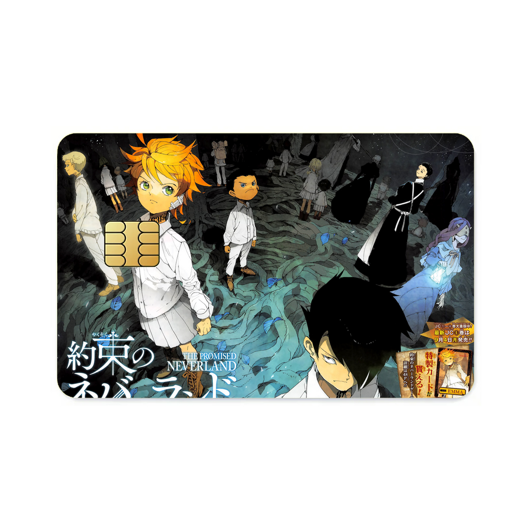 The Promised Neverland Ray, Norman, Emma, Phil, Isabella  Credit Card Skins (4-in-1 Pack)