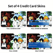 Load image into Gallery viewer, The Promised Neverlend / The True  Credit Card Skins (4-in-1 Pack)
