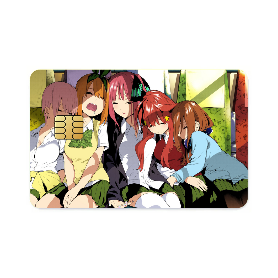 The Quintessential Quintuplets  Credit Card Skins (4-in-1 Pack)