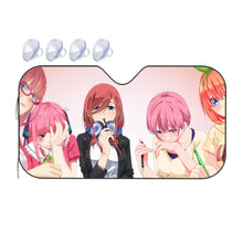 Load image into Gallery viewer, The Quintessential Quintuplets Miku Nakano, Itsuki Nakano, Nino Nakano, Yotsuba Nakano, Ichika Nakano  Car Sunshade

