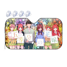 Load image into Gallery viewer, The Quintessential Quintuplets Miku Nakano, Itsuki Nakano, Nino Nakano, Yotsuba Nakano, Ichika Nakano  Car Sunshade
