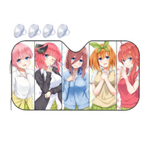 Load image into Gallery viewer, The Quintessential Quintuplets Miku Nakano, Itsuki Nakano, Nino Nakano, Yotsuba Nakano, Ichika Nakano  Car Sunshade
