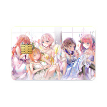 Load image into Gallery viewer, The Quintessential Quintuplets Miku Nakano, Itsuki Nakano, Nino Nakano, Yotsuba Nakano, Ichika Nakano  Credit Card Skins (4-in-1 Pack)
