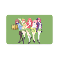 The Quintessential Quintuplets Miku Nakano, Itsuki Nakano, Nino Nakano, Yotsuba Nakano, Ichika Nakano  Credit Card Skins (4-in-1 Pack)