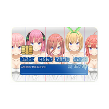 Load image into Gallery viewer, The Quintessential Quintuplets Miku Nakano, Itsuki Nakano, Nino Nakano, Yotsuba Nakano, Ichika Nakano  Credit Card Skins (4-in-1 Pack)
