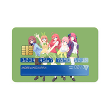 Load image into Gallery viewer, The Quintessential Quintuplets Miku Nakano, Itsuki Nakano, Nino Nakano, Yotsuba Nakano, Ichika Nakano  Credit Card Skins (4-in-1 Pack)
