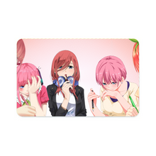 Load image into Gallery viewer, The Quintessential Quintuplets Miku Nakano, Itsuki Nakano, Nino Nakano, Yotsuba Nakano, Ichika Nakano  Credit Card Skins (4-in-1 Pack)
