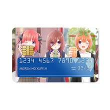 Load image into Gallery viewer, The Quintessential Quintuplets Miku Nakano, Itsuki Nakano, Nino Nakano, Yotsuba Nakano, Ichika Nakano  Credit Card Skins (4-in-1 Pack)

