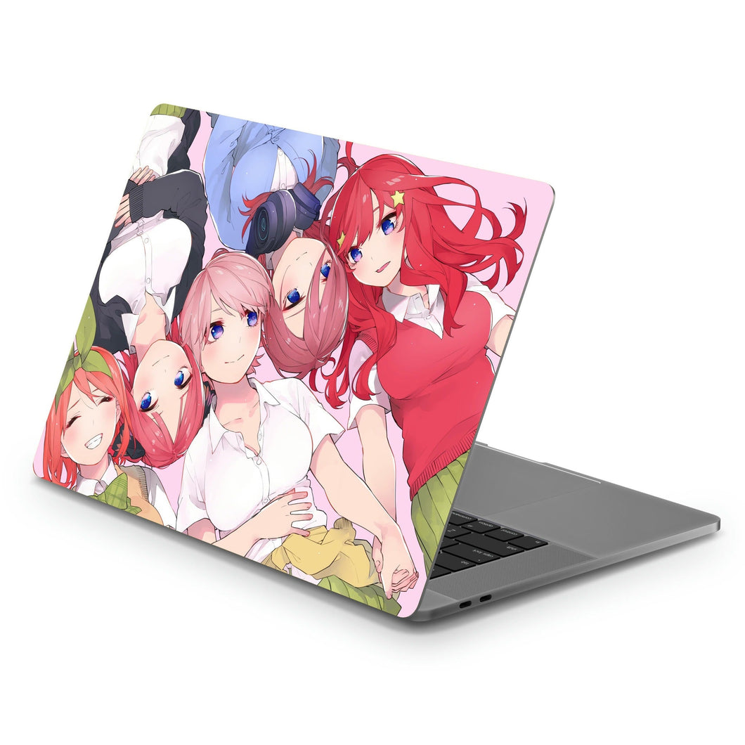 The Quintessential Quintuplets Miku Nakano, Itsuki Nakano, Nino Nakano, Yotsuba Nakano, Ichika Nakano  Macbook Skin