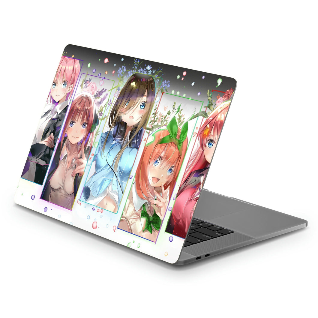 The Quintessential Quintuplets Miku Nakano, Itsuki Nakano, Nino Nakano, Yotsuba Nakano, Ichika Nakano  Macbook Skin