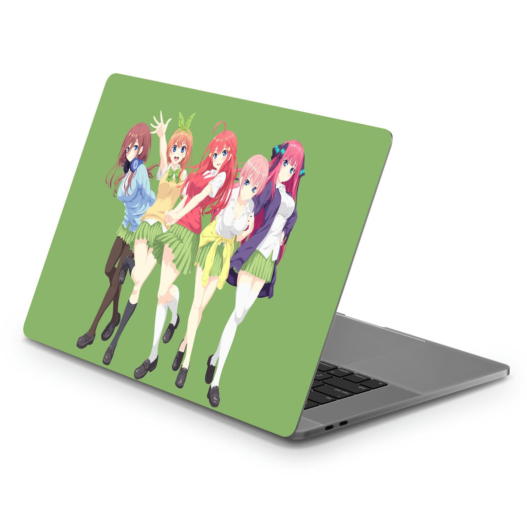 The Quintessential Quintuplets Miku Nakano, Itsuki Nakano, Nino Nakano, Yotsuba Nakano, Ichika Nakano  Macbook Skin