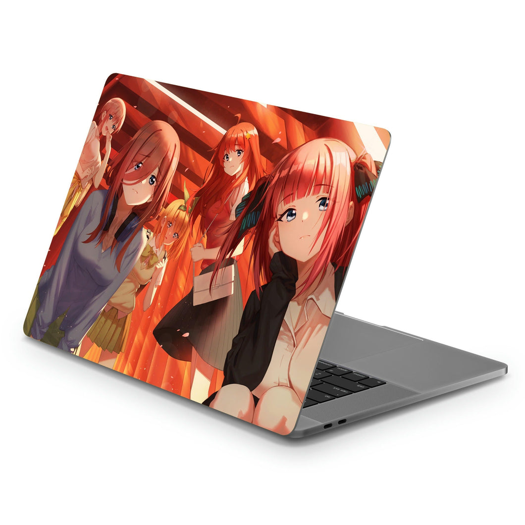 The Quintessential Quintuplets Miku Nakano, Itsuki Nakano, Nino Nakano, Yotsuba Nakano, Ichika Nakano  Macbook Skin