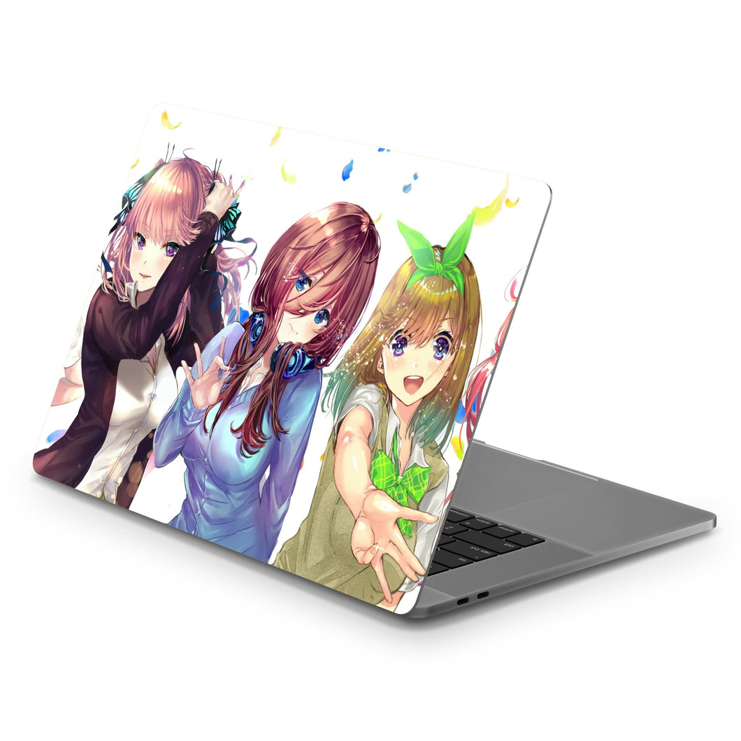 The Quintessential Quintuplets Miku Nakano, Itsuki Nakano, Nino Nakano, Yotsuba Nakano, Ichika Nakano  Macbook Skin