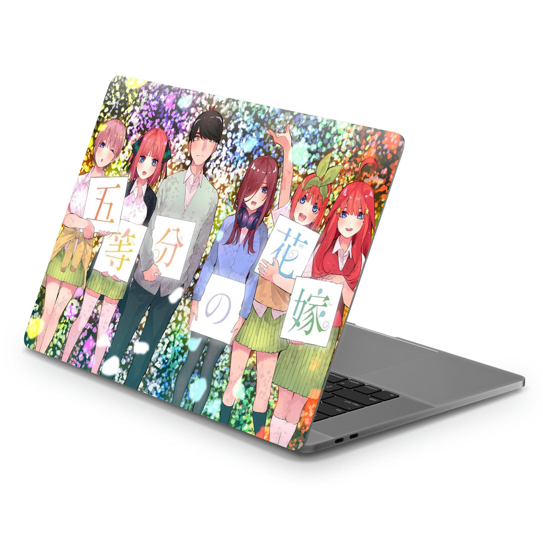 The Quintessential Quintuplets Miku Nakano, Itsuki Nakano, Nino Nakano, Yotsuba Nakano, Ichika Nakano  Macbook Skin