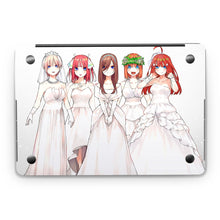 Load image into Gallery viewer, The Quintessential Quintuplets Miku Nakano, Itsuki Nakano, Nino Nakano, Yotsuba Nakano, Ichika Nakano  Macbook Skin
