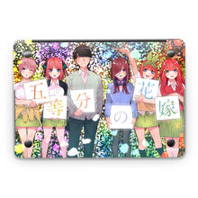 Load image into Gallery viewer, The Quintessential Quintuplets Miku Nakano, Itsuki Nakano, Nino Nakano, Yotsuba Nakano, Ichika Nakano  Macbook Skin
