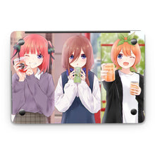Load image into Gallery viewer, The Quintessential Quintuplets Miku Nakano, Itsuki Nakano, Nino Nakano, Yotsuba Nakano, Ichika Nakano  Macbook Skin

