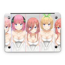 Load image into Gallery viewer, The Quintessential Quintuplets Miku Nakano, Itsuki Nakano, Nino Nakano, Yotsuba Nakano, Ichika Nakano  Macbook Skin
