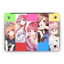 Load image into Gallery viewer, The Quintessential Quintuplets Miku Nakano, Itsuki Nakano, Nino Nakano, Yotsuba Nakano, Ichika Nakano  Macbook Skin
