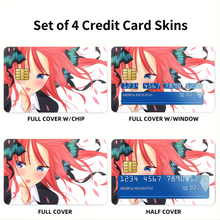 Load image into Gallery viewer, The Quintessential Quintuplets Nino Nakano  Credit Card Skins (4-in-1 Pack)
