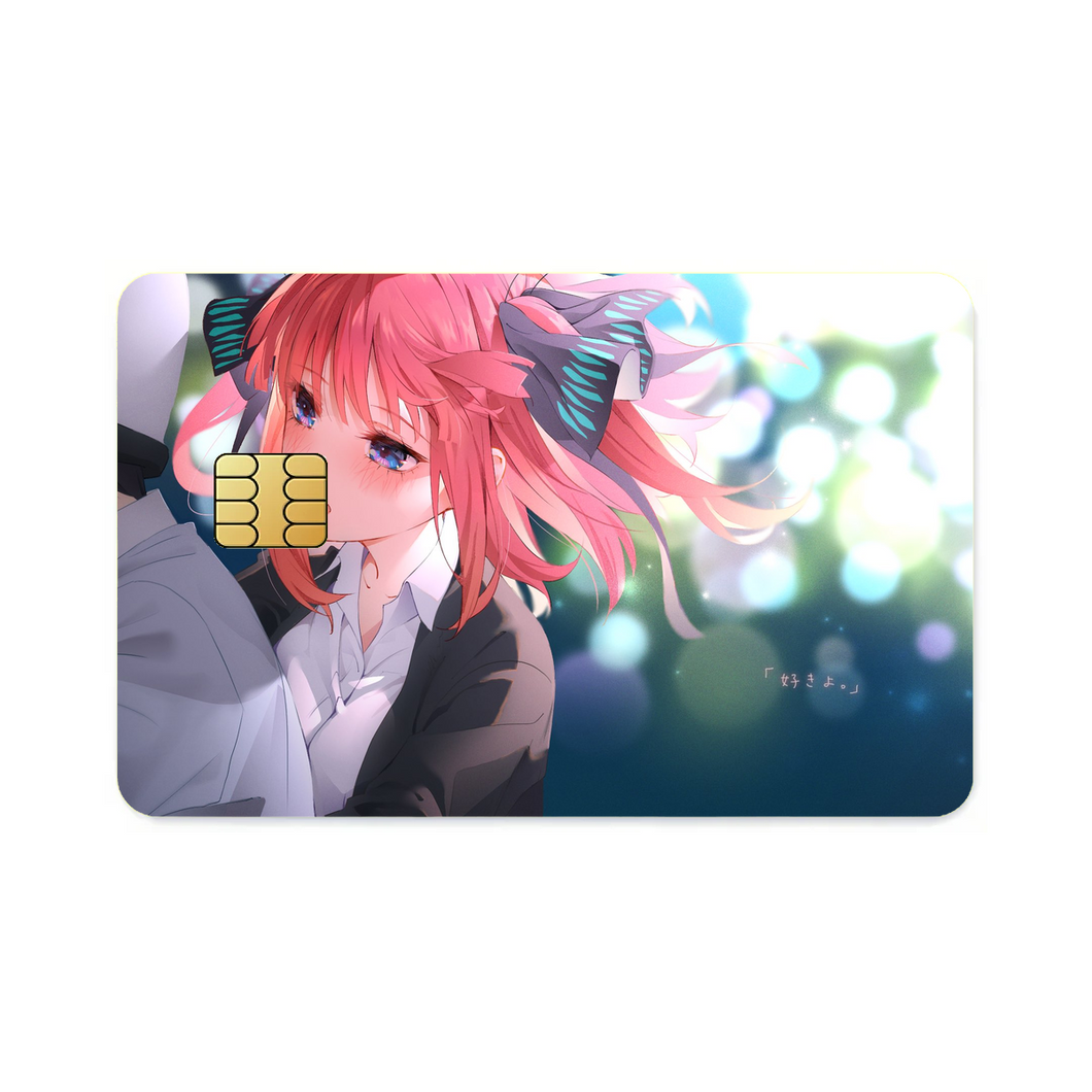The Quintessential Quintuplets Nino Nakano, Fuutarou Uesugi  Credit Card Skins (4-in-1 Pack)