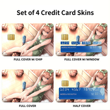 Load image into Gallery viewer, The Quintessential Quintuplets Yotsuba Nakano  Credit Card Skins (4-in-1 Pack)
