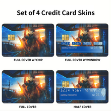 Load image into Gallery viewer, The Rising of the Shield Hero Raphtalia, Naofumi Iwatani  Credit Card Skins (4-in-1 Pack)
