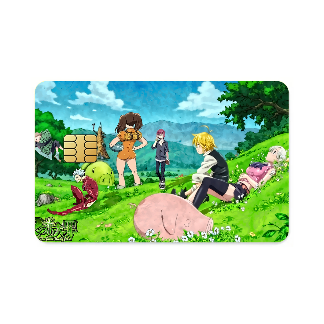 The Seven Deadly Sins  Credit Card Skins (4-in-1 Pack)