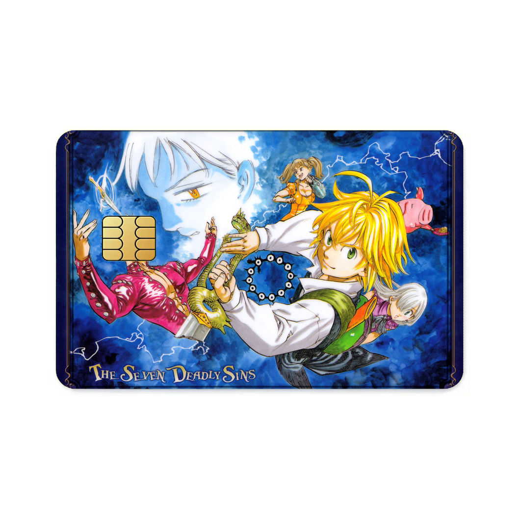 The Seven Deadly Sins  Credit Card Skins (4-in-1 Pack)