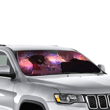 Load image into Gallery viewer, &quot;The sound of my heartbeat was so loud, I couldn&#39;t hear the fireworks.&quot; Car Sunshade
