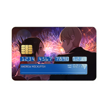 Load image into Gallery viewer, &quot;The sound of my heartbeat was so loud, I couldn&#39;t hear the fireworks.&quot; Credit Card Skins (4-in-1 Pack)
