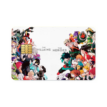 Load image into Gallery viewer, The Villains Vs The Heroes  Credit Card Skins (4-in-1 Pack)
