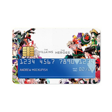 Load image into Gallery viewer, The Villains Vs The Heroes  Credit Card Skins (4-in-1 Pack)
